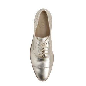COLE HAAN Gold Go To Arden Oxford Flats - 7.5
